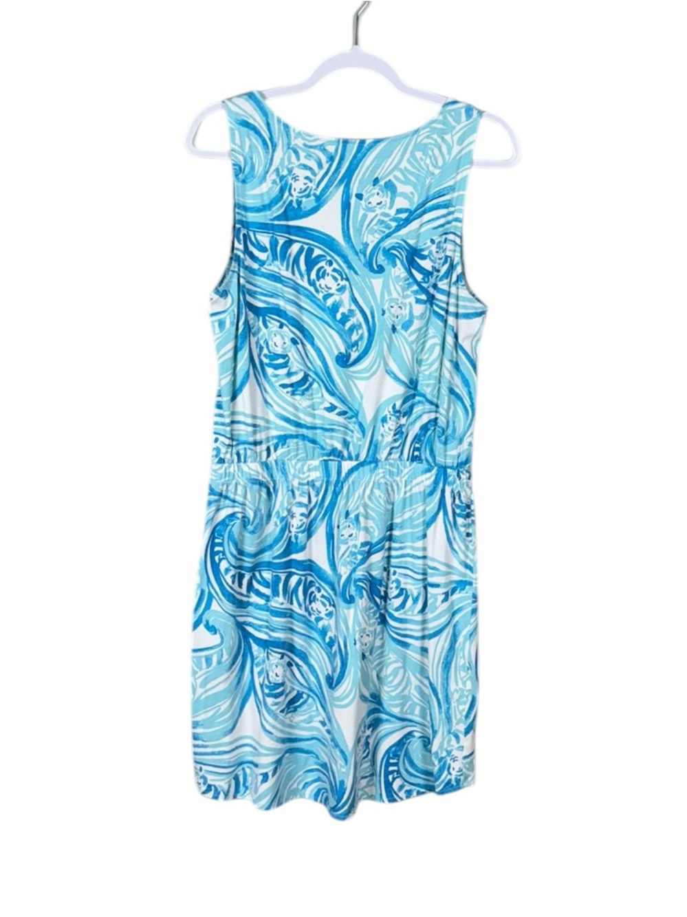 Lilly Pulitzer Windward Dress Large Resort White Sea Ruffles Coastal Beachy - Picture 3 of 7